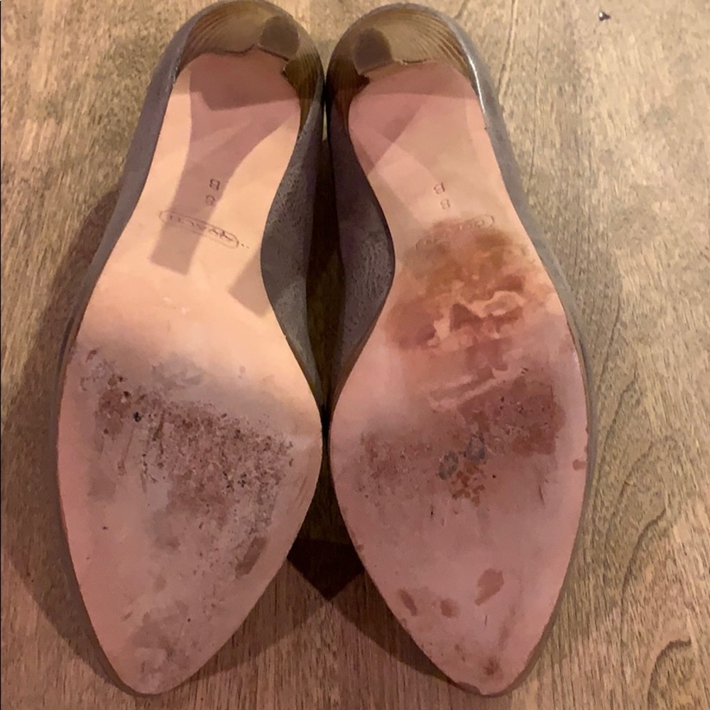 Coach gray Chelsie platform heels - Picture 4 of 4